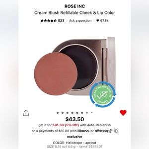 ROSE INC. Cream Blush in Heliotrope refill